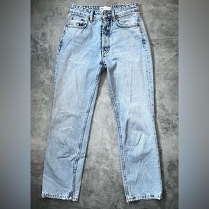ZARA Straight Jeans Light Blue Size 0